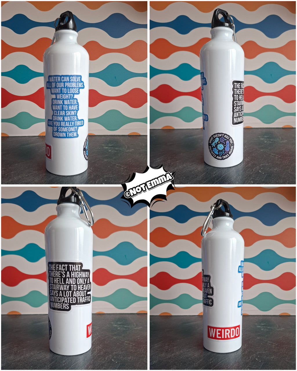The "Aggressive Realism" water bottle 800ml - sale item