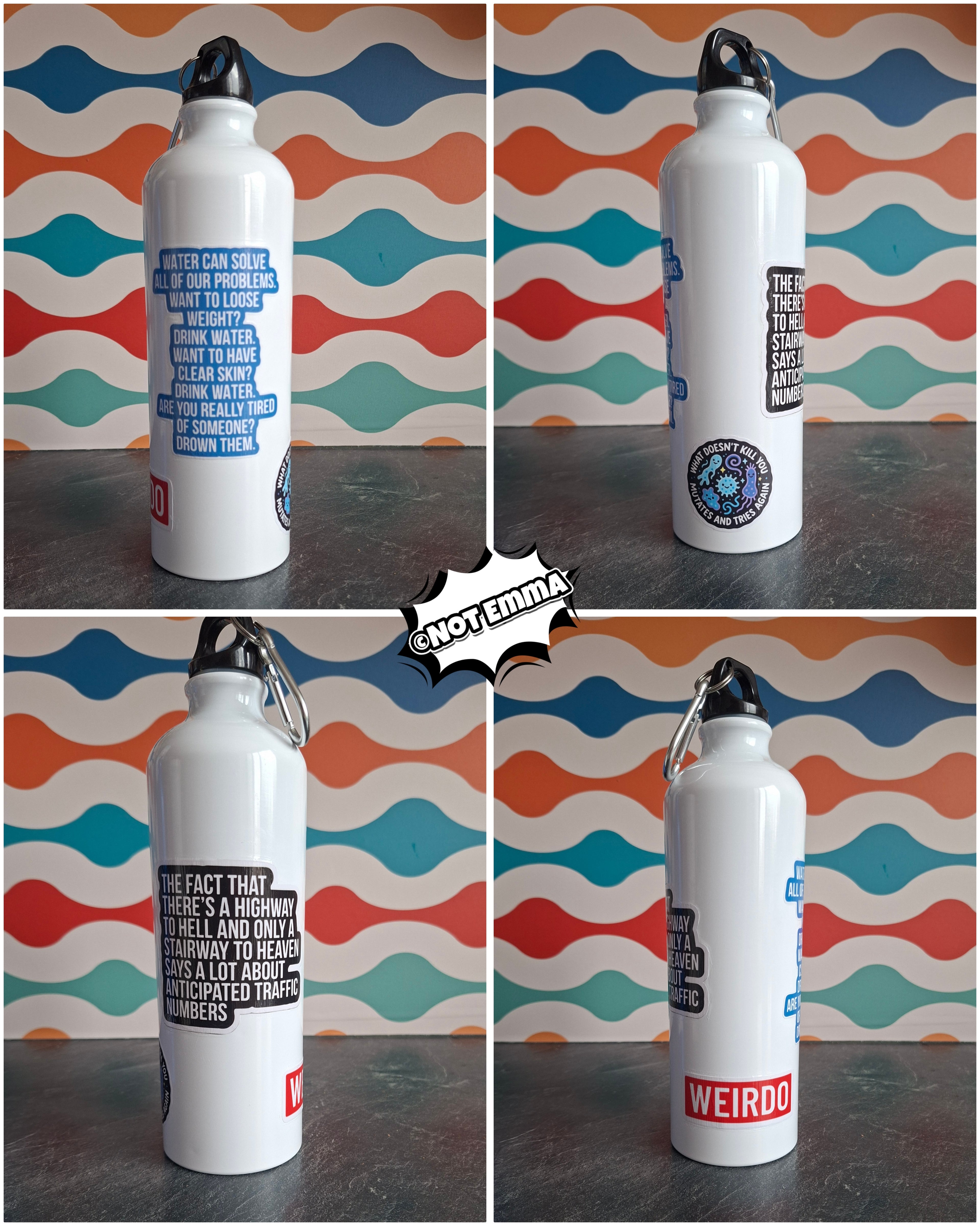 The "Aggressive Realism" water bottle 800ml - sale item