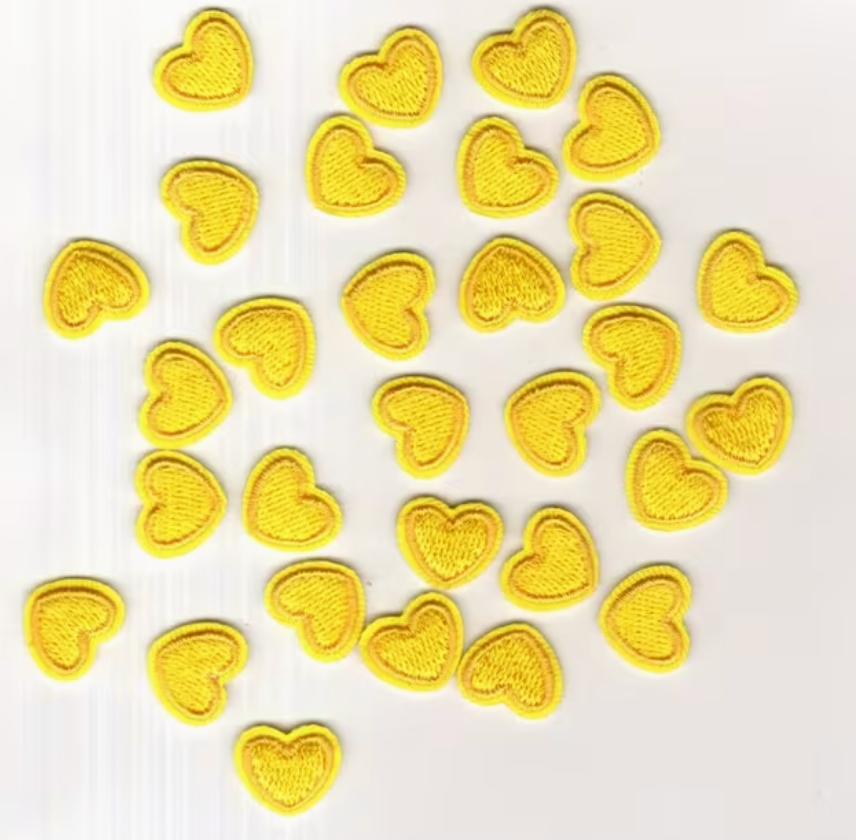 Small yellow hearts